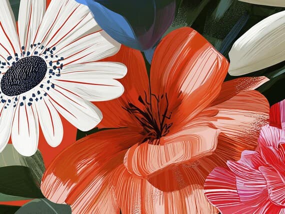 Close-up detail of the Digital Stillness giclée print