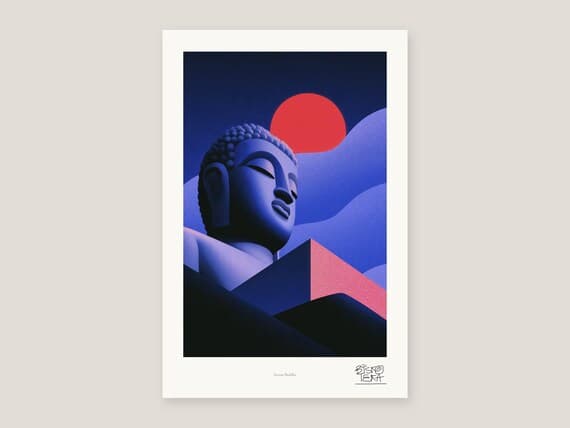 Serene Buddha Art Print