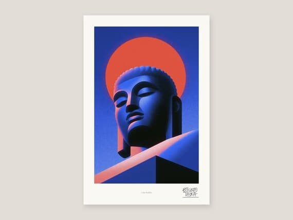 Calm Buddha Art Print