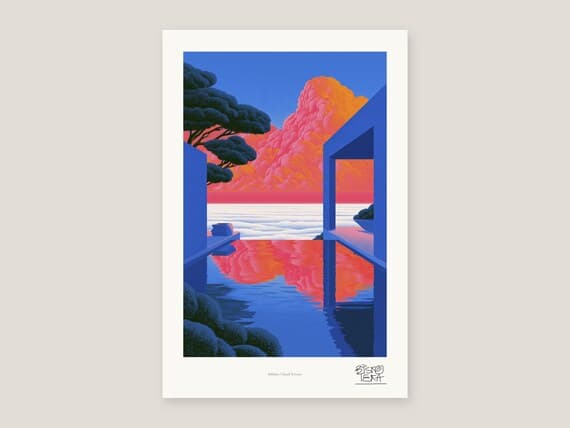 Infinity Cloud Terrace Art Print
