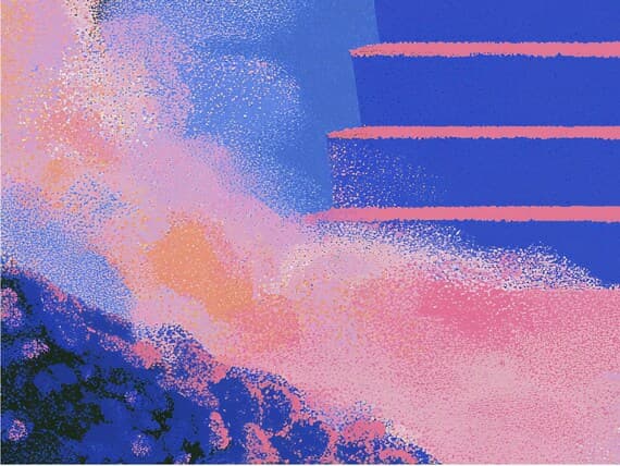 Staircase to the Clouds Wall Art Print